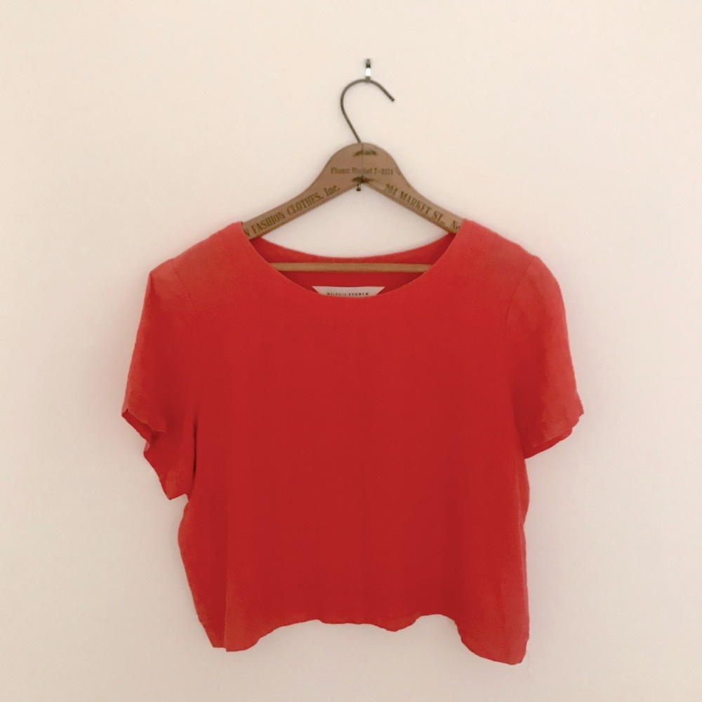 Coral Crop Top